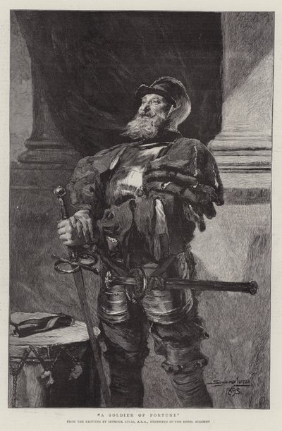 フォーチュンの兵士 作： John Seymour Lucas